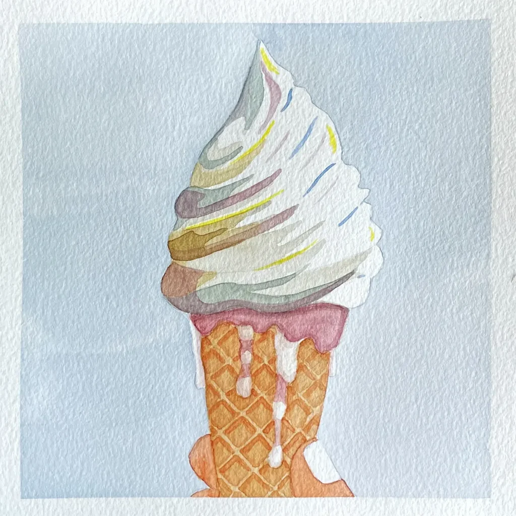 Aquarell Bild Cornet 2