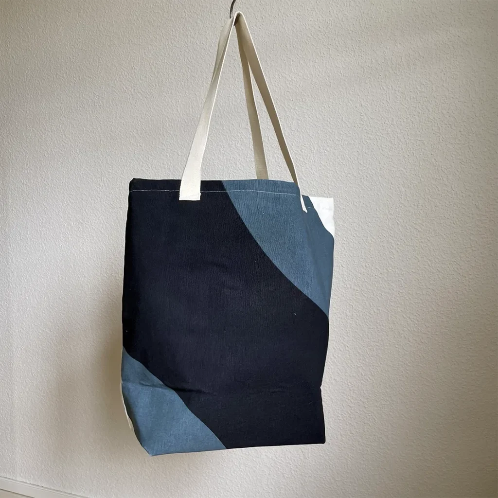 Hut-Tasche blau-beige​ back