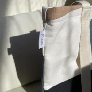 Detail des jourou-Labels an der Hut-Tasche