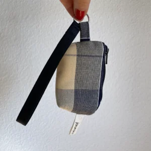 Mini Täschchen blau-beige